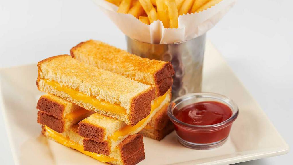 Kids' Grilled Cheese Sandwich · Served with Fries or Fresh Fruit