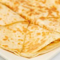 Kids' Quesadilla With Chicken · Grilled Flour Tortilla Filled with Melted Cheese.