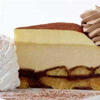 Tiramisu Cheesecake · Our Wonderful Cheesecake and Tiramisu Combined into one Amazing Dessert!