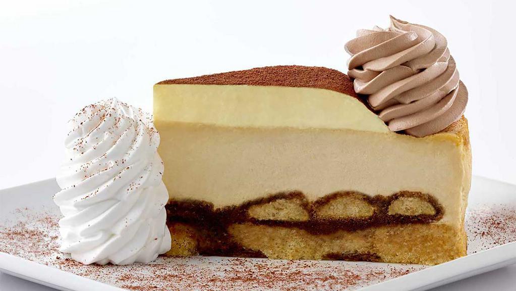 Tiramisu Cheesecake · Our Wonderful Cheesecake and Tiramisu Combined into one Amazing Dessert!