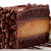 Hershey'S® Chocolate Bar Cheesecake** · Hershey's Cheesecake Between Moist Chocolate Cake with Creamy Chocolate Frosting and Chocola...