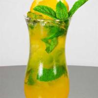 Passion Mint Fizz · Passion Fruit, Agave, Fresh Mint and Soda