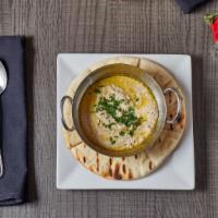 Baba Ghanoush · Roasted Eggplant, Labneh Cheese, Grilled Pita