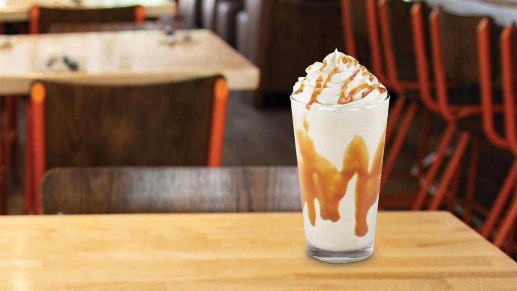 Sea Salt Caramel Shake  · vanilla ice cream, caramel and sea salt .