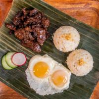 Tapsilog · Marinated Beef with 2 eggs and garlic rice