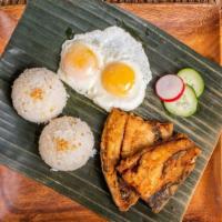 Bangsilog · Boneless Bangus (Milkfish) with 2 Eggs and Garlic rice