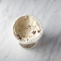 Cookie Monster Pint · Organic sweet cream ice cream layered with house-made eggless cookie dough and black magic c...
