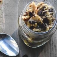 Jar of Edible Cookie Dough · A jar of our homemade edible chocolate chip cookie dough (eggless)