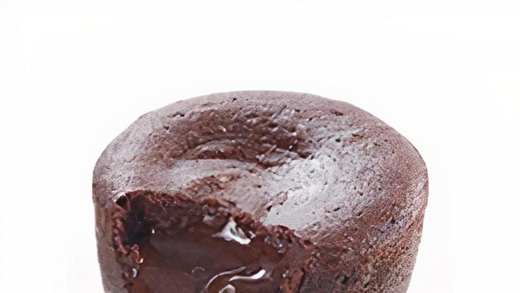 CHOCOLATE LAVA CAKE · Chocolate cake filled with chocolate cream