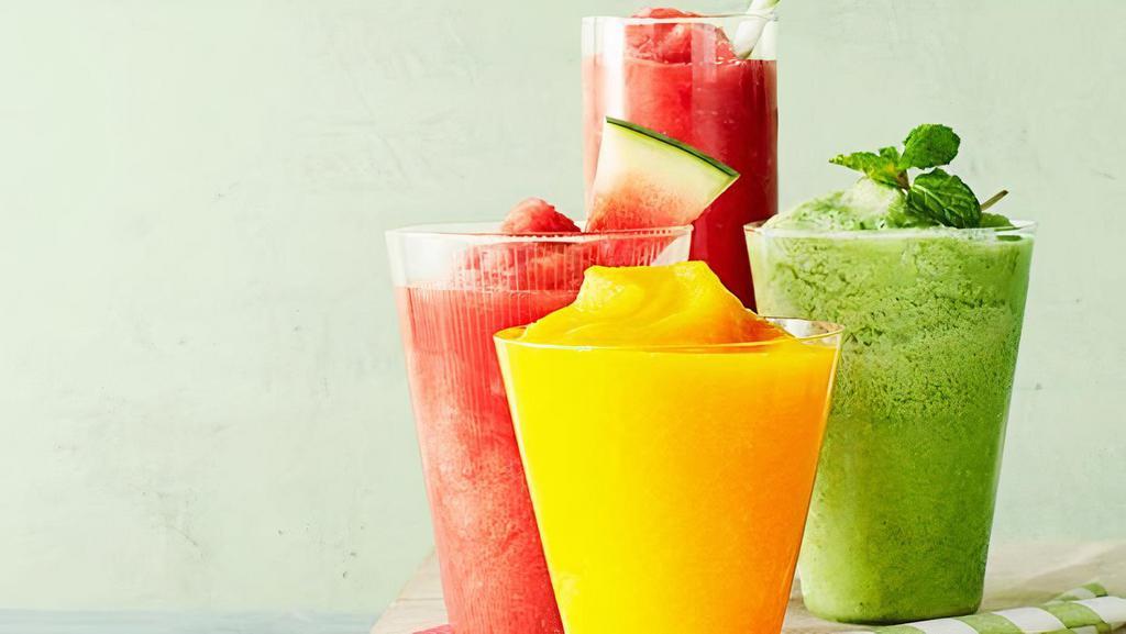 SLUSHY · Green Tea blended with ice and fruit flavor