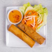 Cha Gio · Fried roll with minced pork, shrimp, and vegetables. Contains gluten, dairy, soy and eggs. W...
