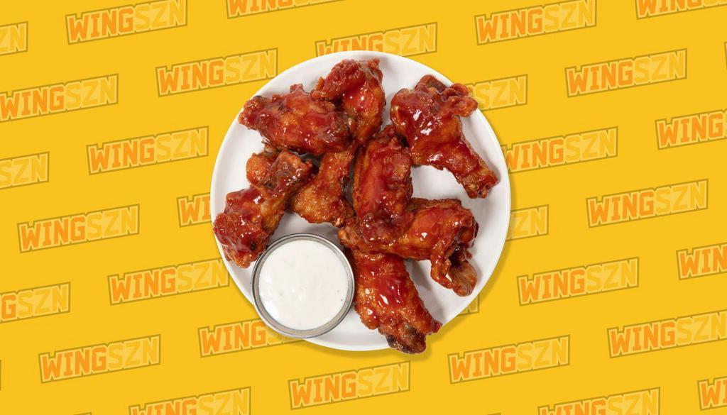 Chipotle Raspberry · Fresh raspberries & spicy, smoky chipotle pepper unite, leaving your taste buds in utter delight. Tossed with our classic, bone-in chicken wings.
