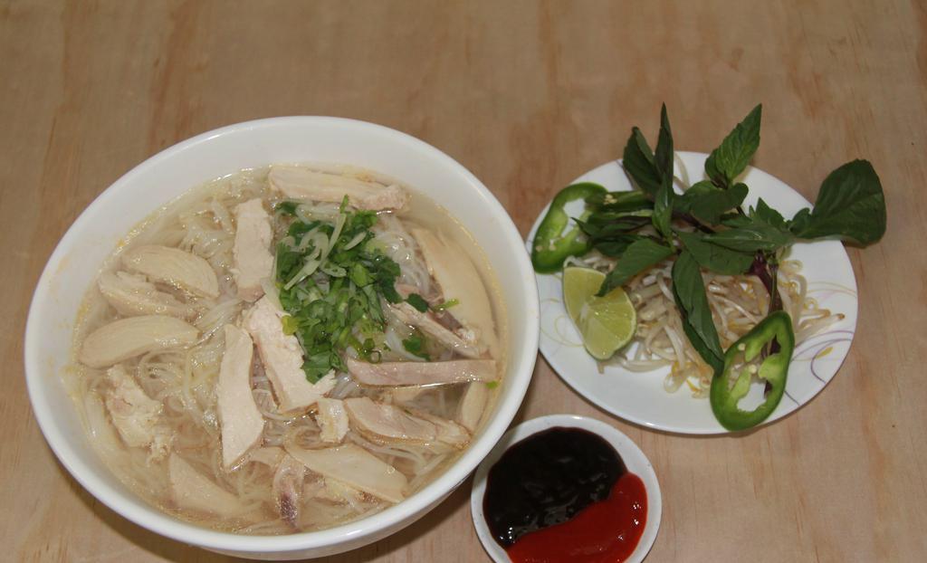 # 20 S Chicken Soup with Rice Noodle · 