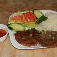 #73 Grilled Pork Chop with Steamed Rice · 
