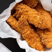 Cajun Fried Chicken Tenders · Exquisite chicken tenders made with all white chicken meat dipped in cajun sauce.
