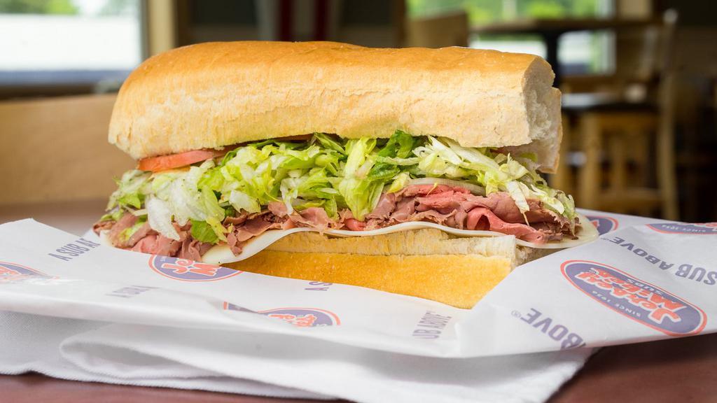 #6  Roast Beef And Provolone · All natural oven roasted top rounds!. Served Mike's Way with onions, lettuce, tomato, vinegar, oil, oregano, and salt.