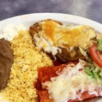 Chile Relleno · Regular. One chile with cheese covered with eggs.