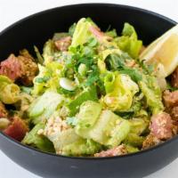 Ahi Poke Salad · Hot & spicy. Butter Lettuce, Romaine Heart, Sesame Oil Vinaigrette, Red Onion, Scallions, Mi...