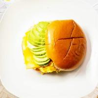 Let's Bailando Sandwich · Your choice of bread with eggs, cheese, and choice of meat and avocado.