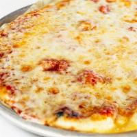Cheese Pizza · Original Thin Crust, Olive Oil, Red Sauce, and extra Mozzarella
