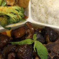 Oxtail Stew · Juicy and tender oxtail marinated with a unique 5 spice blend to create a stew rich with fla...