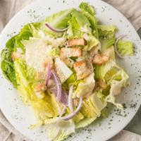 Caesar Salad · With housemade dressing. Add chicken or shrimp for an additional charge.