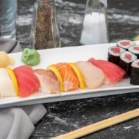 Sushi Special · Teka maki and seven pieces nigiri sushi.