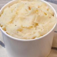 Mashed Potatoes & Gravy · Only the good stuff goes in here: real potatoes, milk, butter, and cracked black pepper. It’...