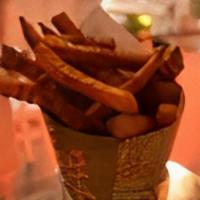 Large Sweet Potato Frjtz · Served with 2 sauces. Twice fried potatoes. Belgian-style fries.