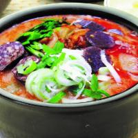 Spicy Blood Sausage Soup (매운순대국) · chef's special and spicy