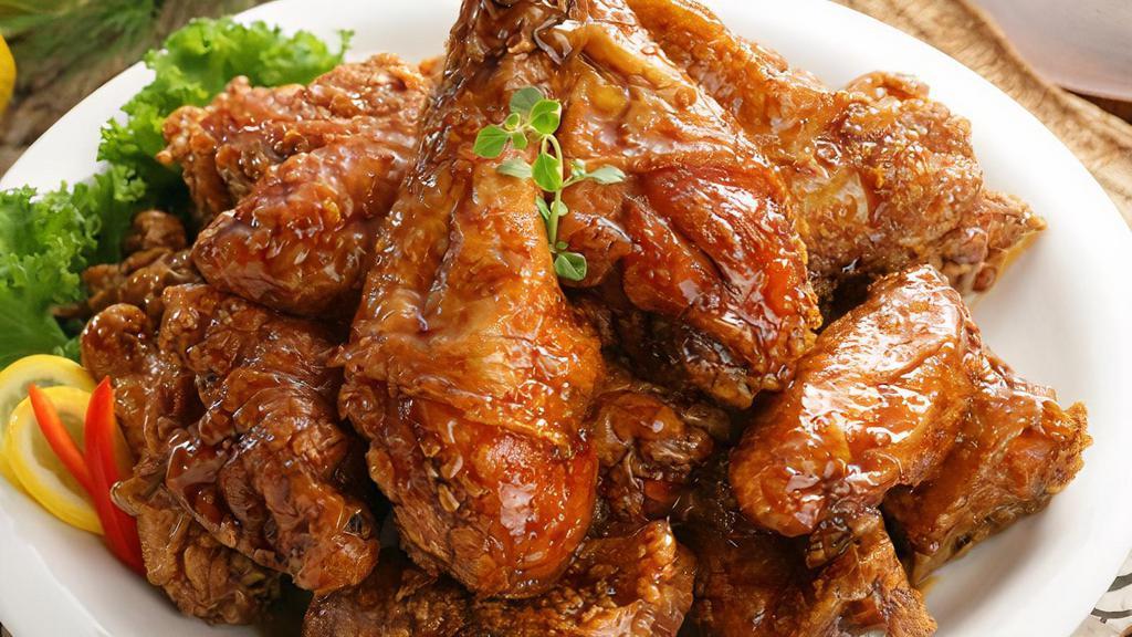 MBR Chicken Wings (치킨윙) · Crispy Fried Chicken Wings with soy garlic sauce.