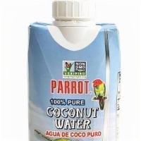 Coconut Juice · Young coconut water with pulp.