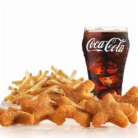 6 Piece - Chicken Stars™ Combo · Crispy star-shaped chicken nuggets with the choice of dipping sauce. Served with Fries and a...