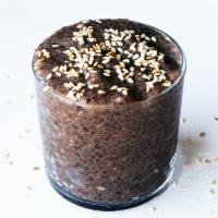 Thrive Nutella Chia Pudding · Chia seeds soaked overnight in oat milk and sweetened with raw cane sugar. (Gluten-free)