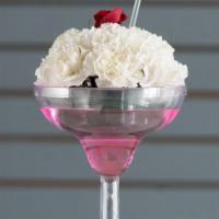 Martini Carnations · White carnations arranged in a martini glass for any type of celebration, anniversary, gradu...