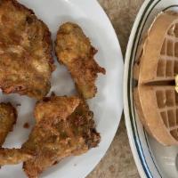 4 Piece Fried Chicken and Waffle · Homemade or Belgium waffle.