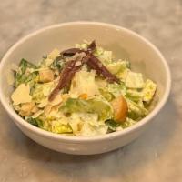 Caesar salad · Romaine, parmigiano and croutons, anchovy