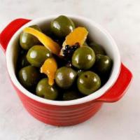 Olives · Marinated castelvetrano olives.