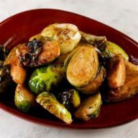 Brussels Sprouts · Lightly fried with balsamic and spicy aioli