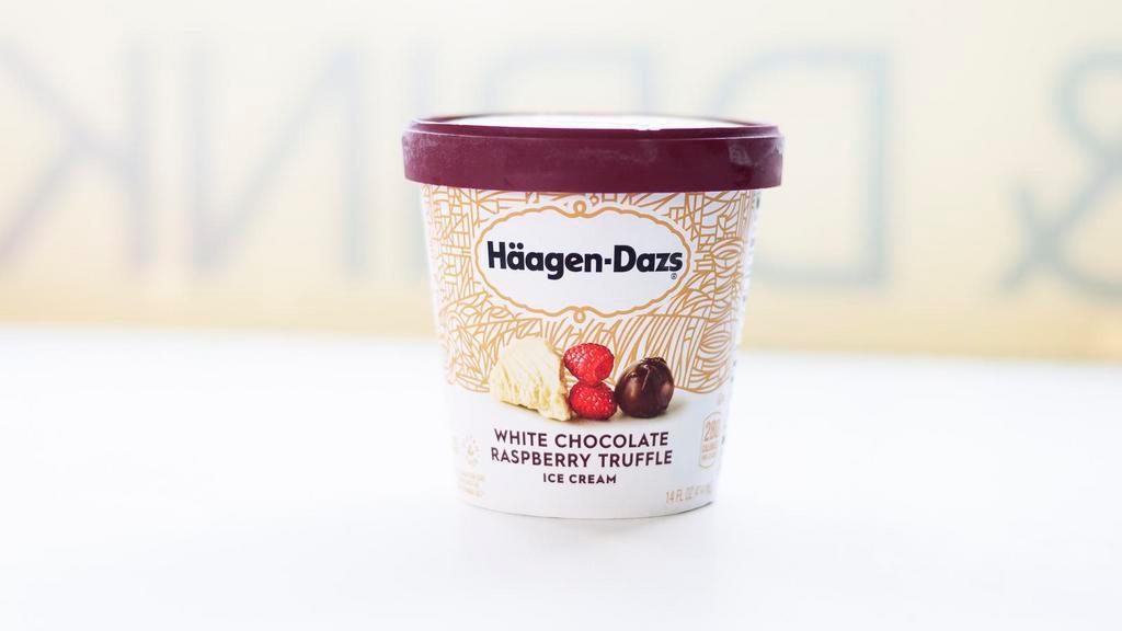 Haagen -Dazs 14 oz White Chocolate Raspberry Truffle · 