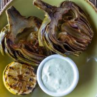 Pan-Roasted Artichoke · Creamy Tarragon Dip