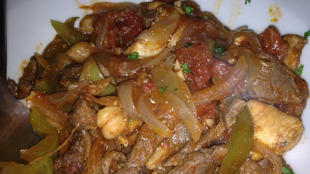 Ropa Vieja
 · Beef, chicken and chorizo stew.
