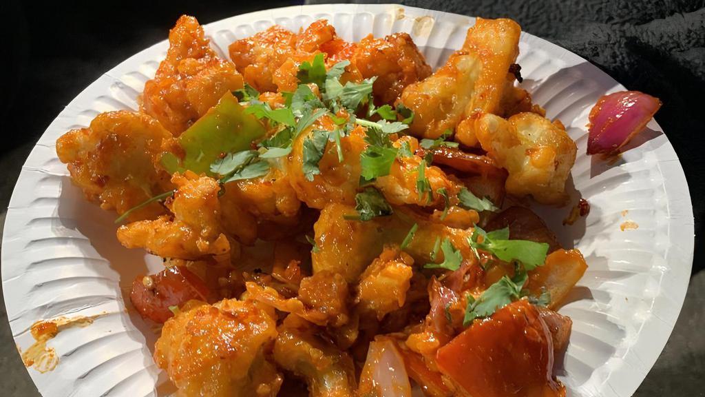 Gobi Manchurian · Deep fried cauliflower and onion cooked with special manchurian sauce
