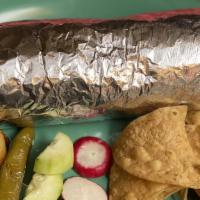 Burrito Super Asada · Diced beef