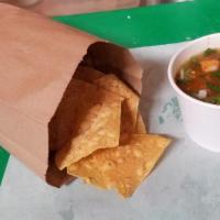 Chips and Salsa · 8oz Salsa and a bag of chips