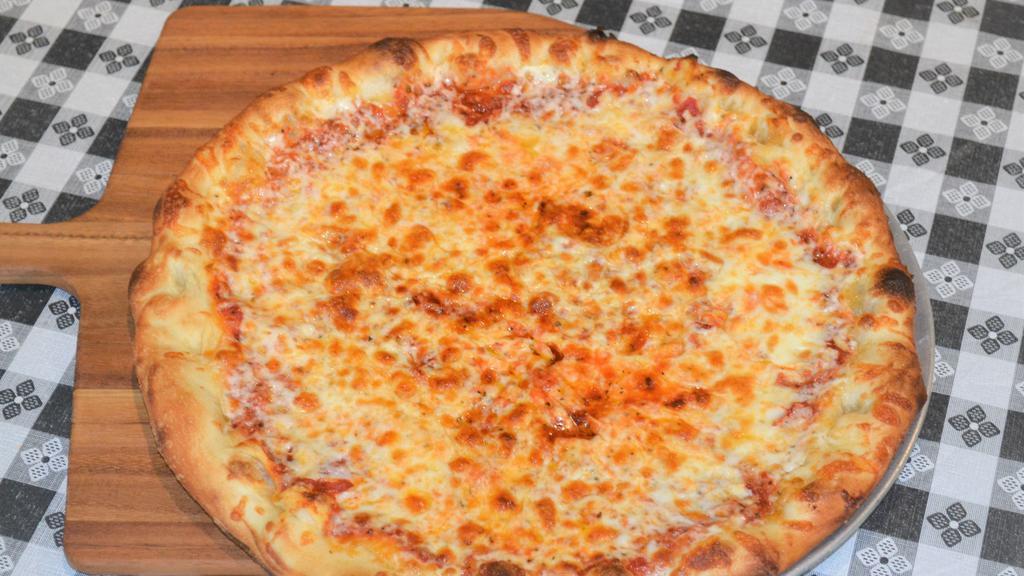 SF Cheese · Signature tomato sauce topped with perfect blend of mozzarella, provolone, parmesan and romano cheese.