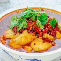 1. Chongqing Style Fish Fillet in Chili Oil /  招牌水煮鱼 · 