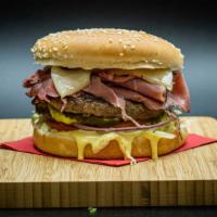 Best Burger · The Classic now topped with Pastrami and Swiss.