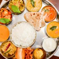 Ugadi Special Bojanam · Unlimited telugu meal, welcome drink, chapathi, and poori, rice, sambar, rasam, pappu, vepud...