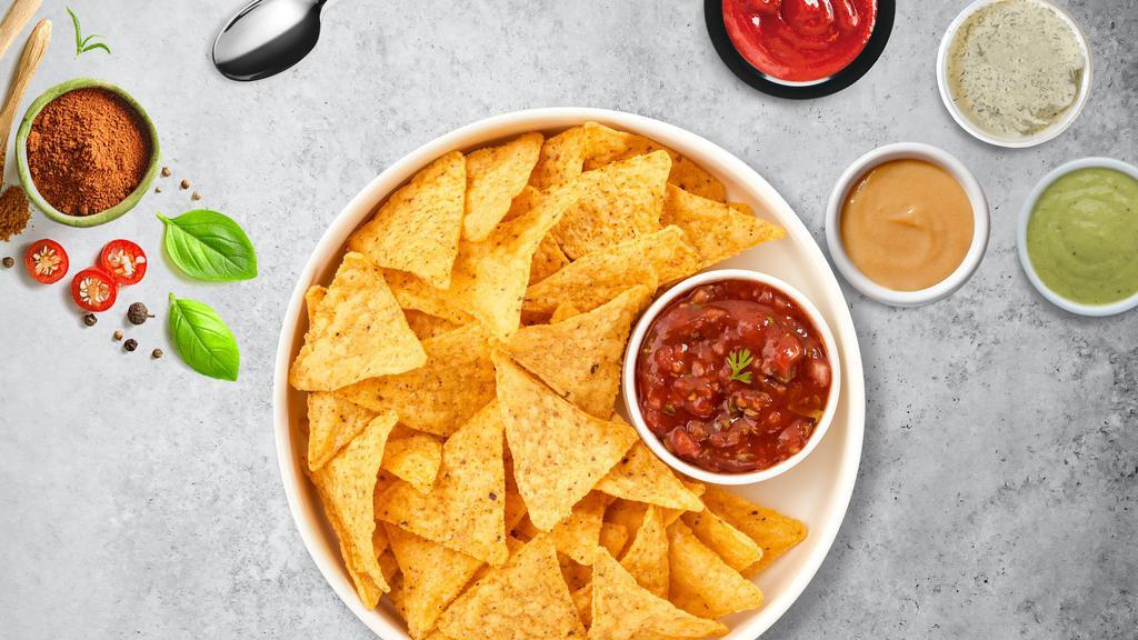 Chip Inn And Salsamazing · Warm up with toasty tortilla chips served with a side of tangy salsa